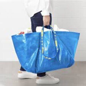 3 Frakta Ikea blue bags